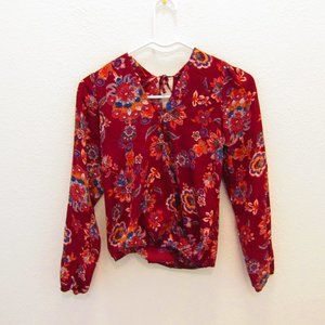 A'Gaci women's floral lightweight blouse top
